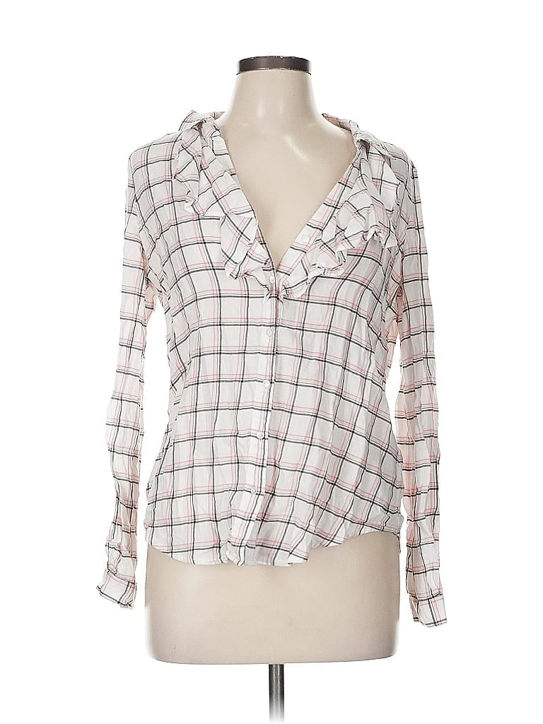 Pre-owned Joie Long Sleeve Blouse In White