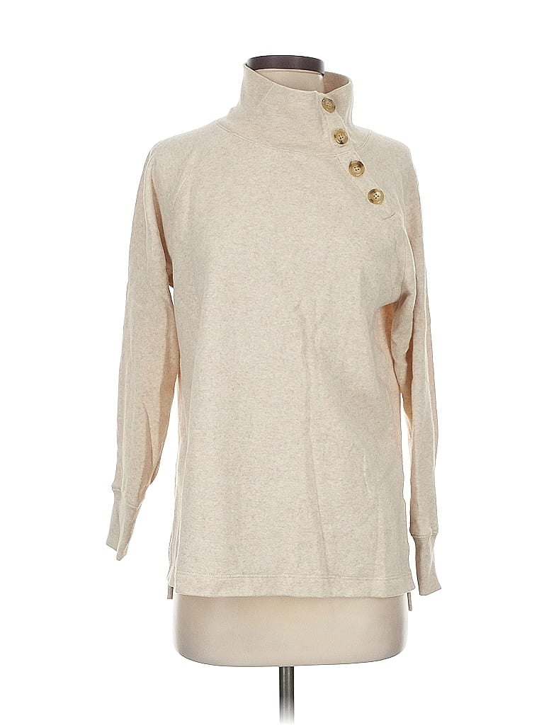 Pre-owned J.crew Factory Store Turtleneck Sweater In Brown