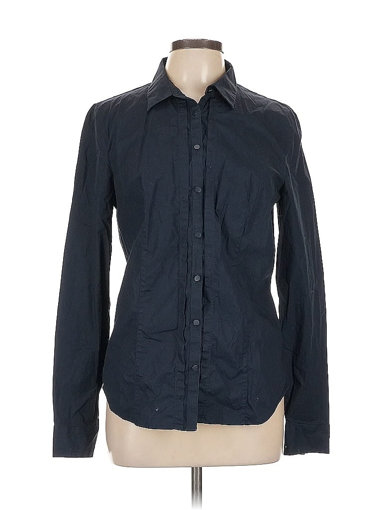 Armani Exchange Blue Long Sleeve Button-Down Shirt Size L - photo 1