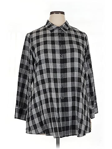 Shana 3/4 Sleeve Button-Down Shirt (view 1)