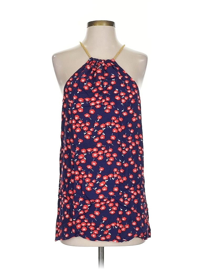 Pre-owned Grayson Sleeveless Blouse In Blue