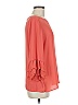 Ann Taylor LOFT Outlet 100% Polyester Orange 3/4 Sleeve Blouse Size M - photo 3