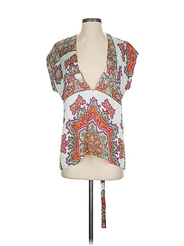 Alice & Trixie Short Sleeve Silk Top (view 1)