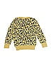 Crewcuts Outlet 100% Cotton Animal Print Gold Pullover Sweater Size 2 - photo 2