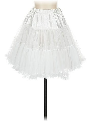 Unbranded Elegant White Frilly Tulle Skirt (view 1)