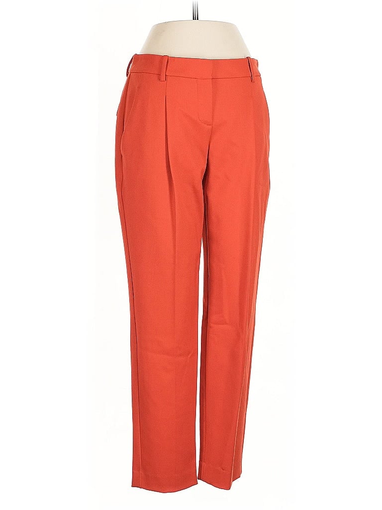 Pre-owned Theory Wool Pants In Red