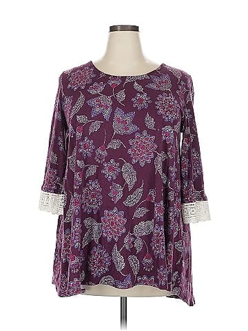 Woman Within 3/4 Sleeve Blouse (view 1)