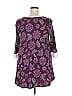 Woman Within Purple 3/4 Sleeve Blouse Size 18 - photo 2