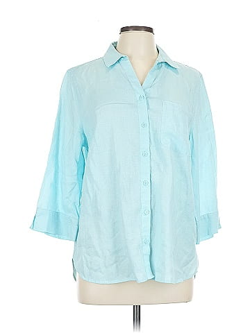 Chico's 3/4 Sleeve Button-Down Shirt (view 1)