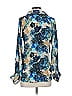 AP.NY Floral Blue 3/4 Sleeve Blouse Size XS - photo 2