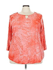 Jm Collection 3/4 Sleeve Blouse