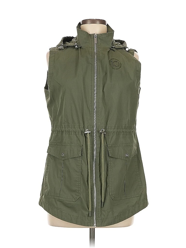 CHARLES RIVER APPAREL Pre-owned Vest In Green