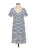 Universal Thread 100% Cotton Stripes Blue Casual Dress Size S - photo 1