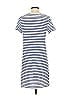 Universal Thread 100% Cotton Stripes Blue Casual Dress Size S - photo 2