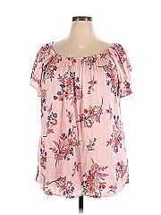 Terra & Sky Short Sleeve Blouse