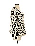 Pol Animal Print Ivory Gray Pullover Sweater Size S - photo 3
