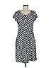 T by Talbots Chevron-herringbone Gray Casual Dress Size M - photo 1