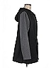 LOGO by Lori Goldstein Black Raincoat Size M - photo 3