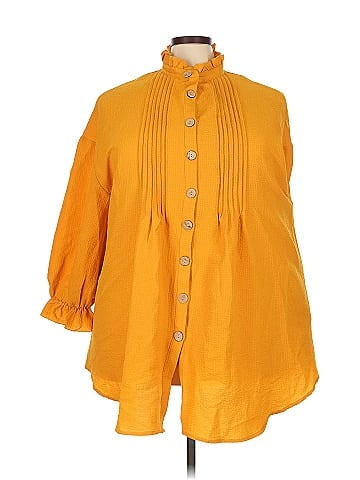 Shein Curve Long Sleeve Polo (view 1)