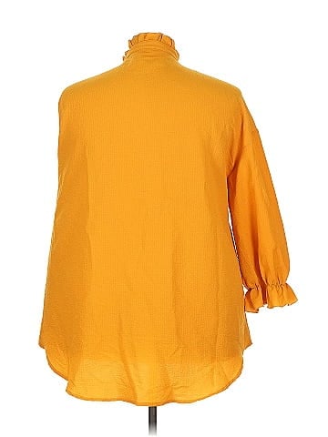 Shein Curve Long Sleeve Polo (view 2)