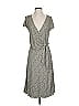 Ann Taylor 100% Rayon Polka Dots Gray Casual Dress Size 4 - photo 1