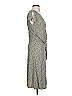 Ann Taylor 100% Rayon Polka Dots Gray Casual Dress Size 4 - photo 3