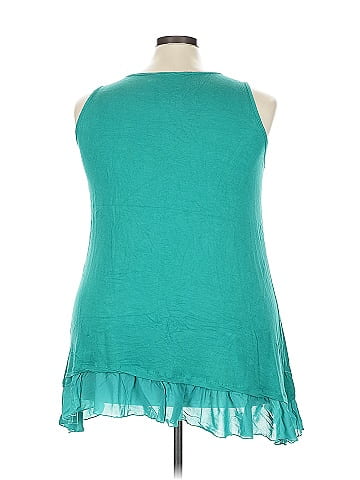 LOGO by Lori Goldstein Sleeveless T-Shirt (view 2)