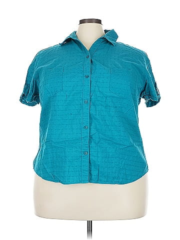 Karen Scott Sport Short Sleeve Button-Down Shirt (view 1)