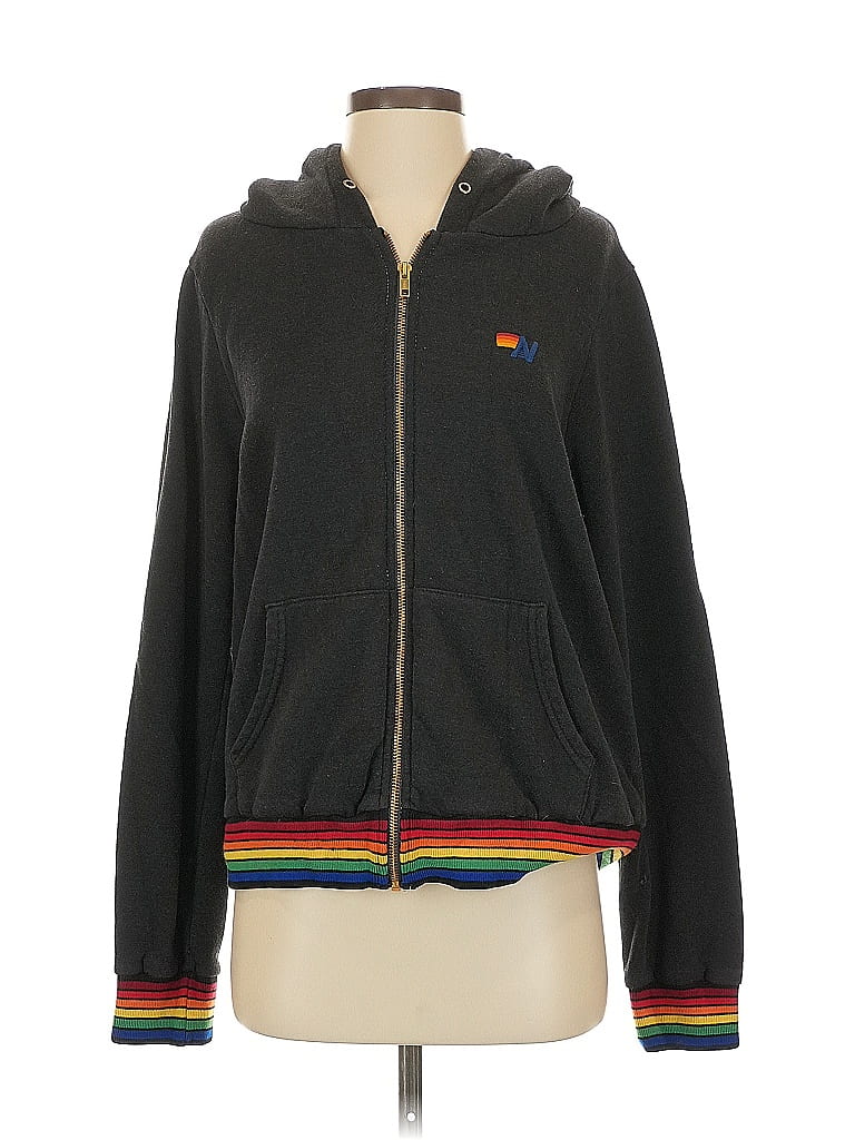 Aviator Nation Black Zip Up Hoodie Size S - photo 1