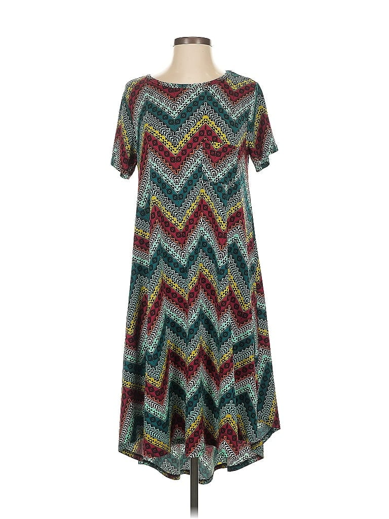 Pre-owned Lularoe Casual Dress In Blue