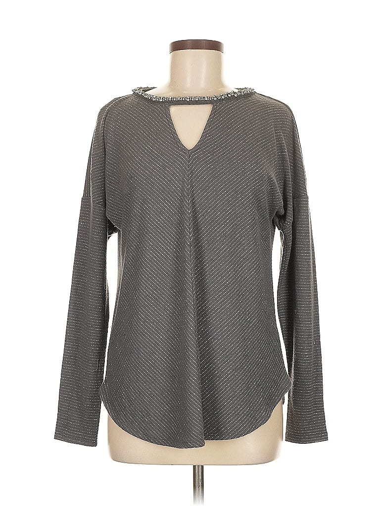 JENNIFER LOPEZ Pre-owned Pullover Sweater In Gray
