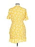 Everly 100% Rayon Yellow Casual Dress Size L - photo 2