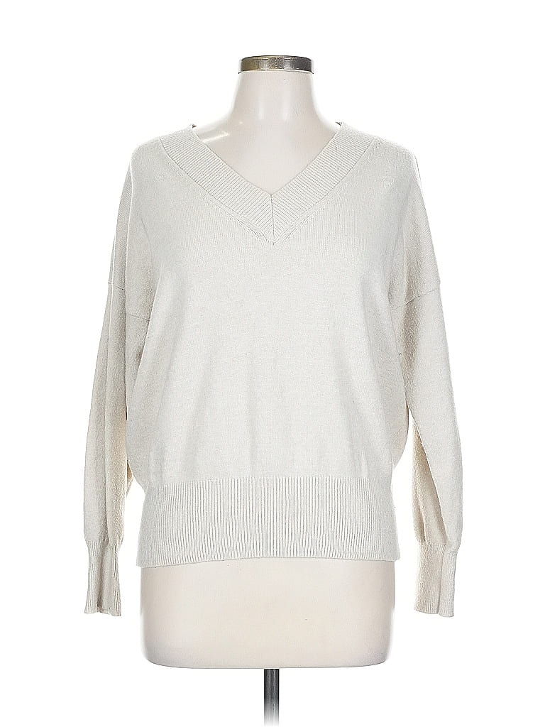 Pre-owned Philosophy Republic Clothing Pullover Sweater In White