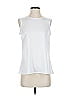 Kasper 100% Polyester White Sleeveless Blouse Size S - photo 1