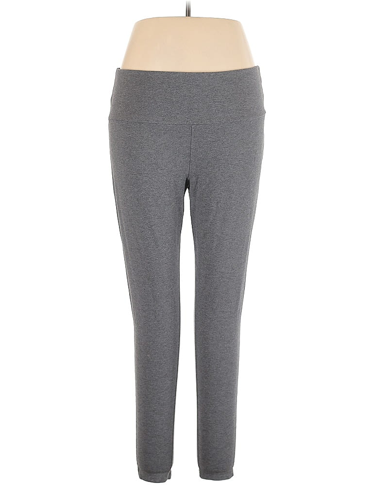 Terra & Sky Solid Gray Active Pants Size 1X - photo 1
