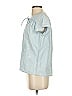 Rails 100% Lyocell Blue Short Sleeve Blouse Size XS - photo 5