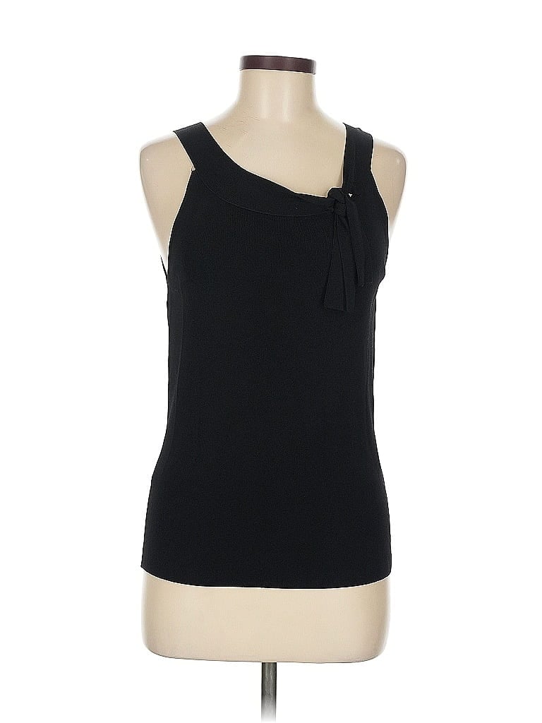 Click to view more detailed imagery on our partner's website Pre-owned New York And Company Sleeveless Top Black One Shoulder Neckline Tops