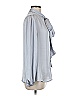 Eva Mendes by New York & Company 100% Polyester Gray Blue Long Sleeve Blouse Size M - photo 3