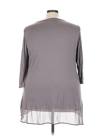 LOGO by Lori Goldstein 3/4 Sleeve T-Shirt (view 2)