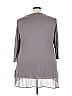 LOGO by Lori Goldstein Gray 3/4 Sleeve T-Shirt Size 3X - photo 2