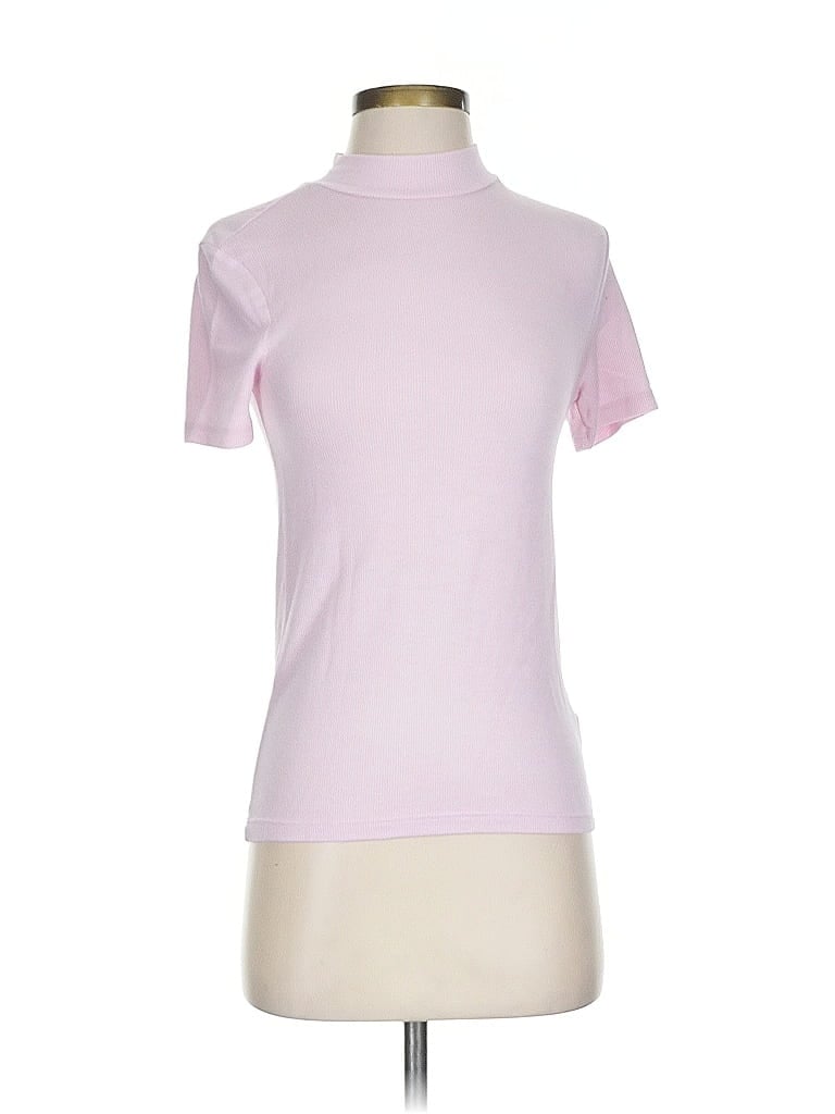 Zara W&B Collection Pink Short Sleeve Turtleneck Size S - photo 1