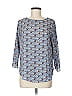Veronica M. 100% Polyester Blue 3/4 Sleeve Blouse Size M - photo 1