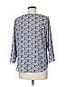Veronica M. 100% Polyester Blue 3/4 Sleeve Blouse Size M - photo 2