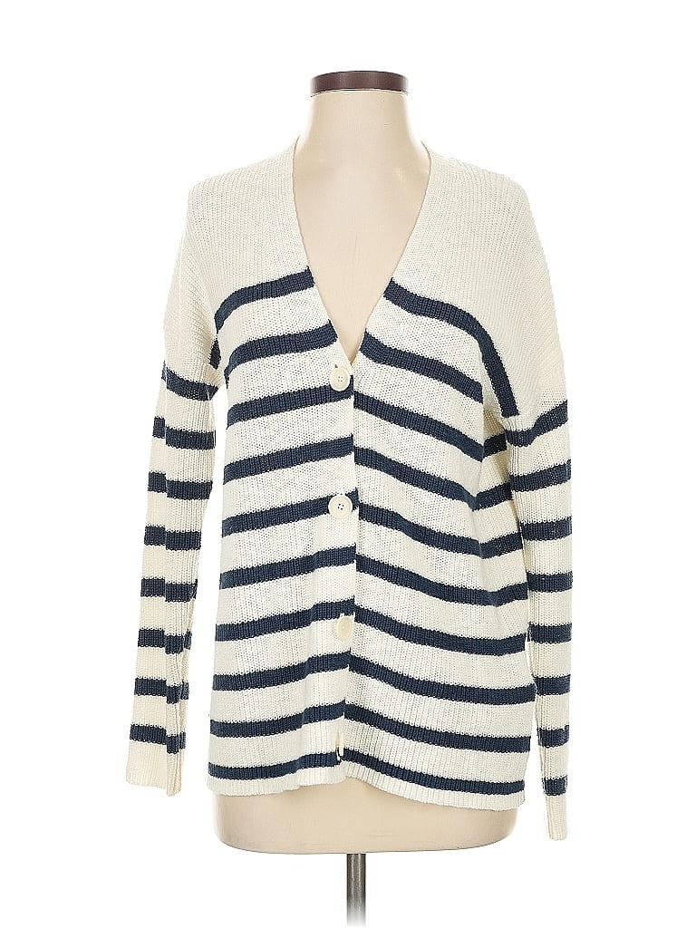 Pre-owned Madewell Cardigan Sweater In White