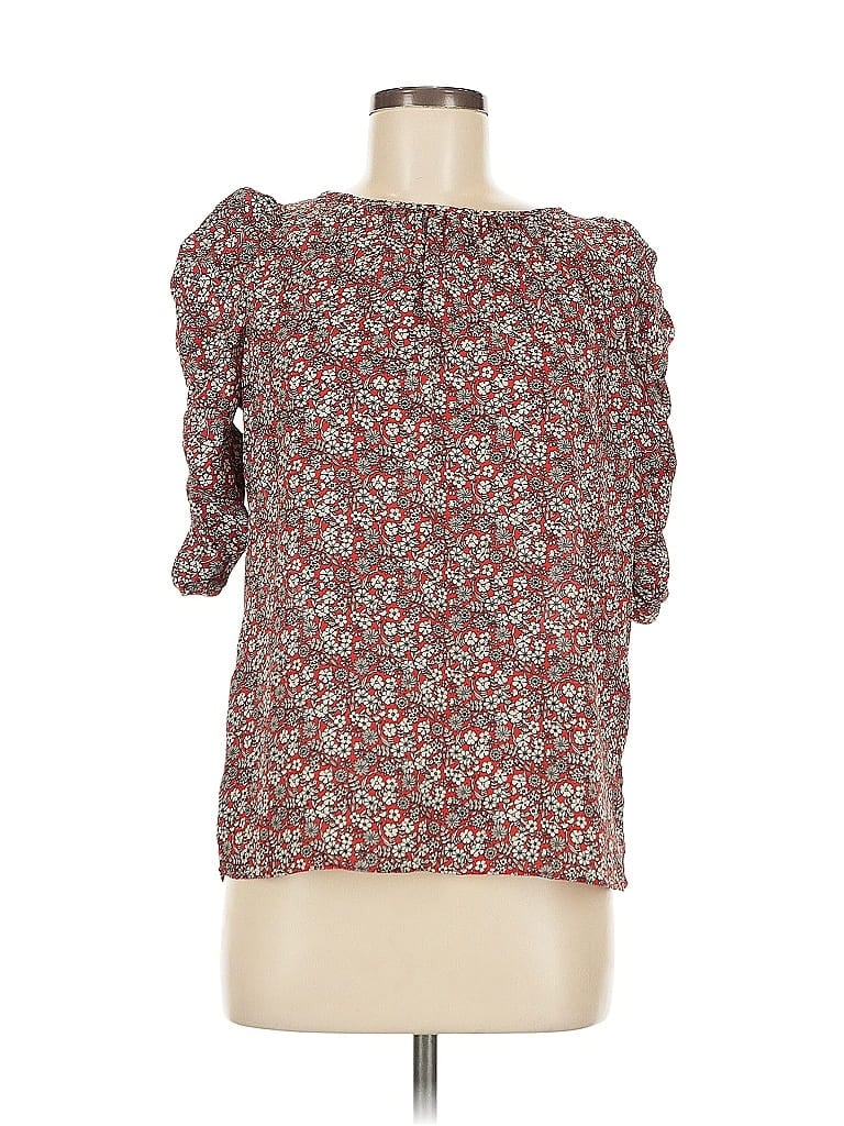 Pre-owned Max Studio 3/4 Sleeve Blouse In Brown