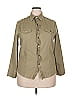 Unbranded Tan Long Sleeve Button-Down Shirt Size XL - photo 1