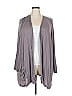 LOGO by Lori Goldstein Gray Kimono Size 3X - photo 1