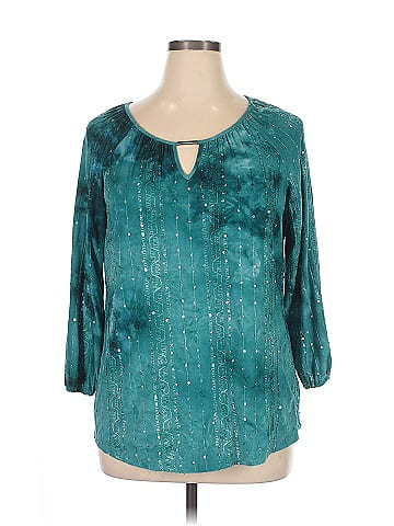 JM Collection 3/4 Sleeve Blouse (view 1)