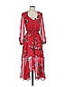 Intermix 100% Silk Red Cocktail Dress Size 0 - photo 1