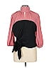 7th Avenue Design Studio New York & Company 100% Polyester Color Block Pink 3/4 Sleeve Blouse Size L - photo 1